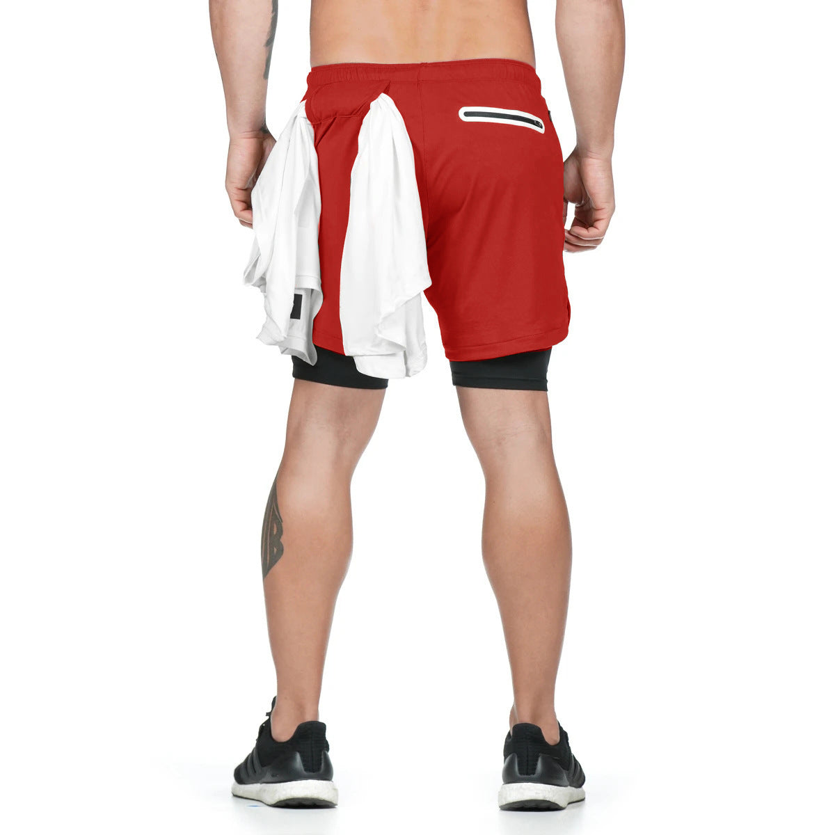 Men’s Double-Layer 2-in-1 Fitness Running Shorts
