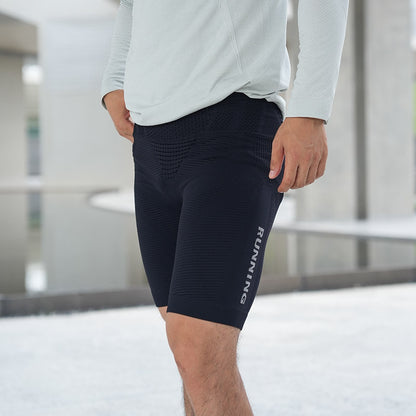 Men’s Compression Shorts with Waist Bag – Running & Cycling