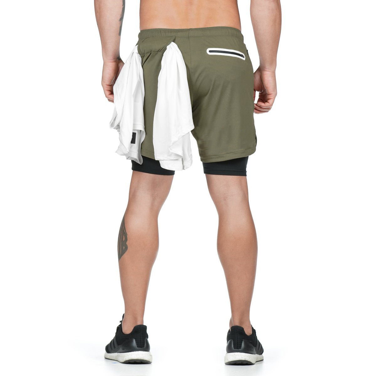 Men’s Double-Layer 2-in-1 Fitness Running Shorts