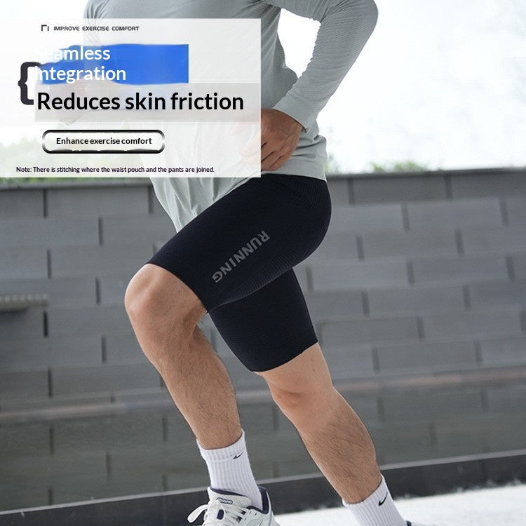 Men’s Compression Shorts with Waist Bag – Running & Cycling